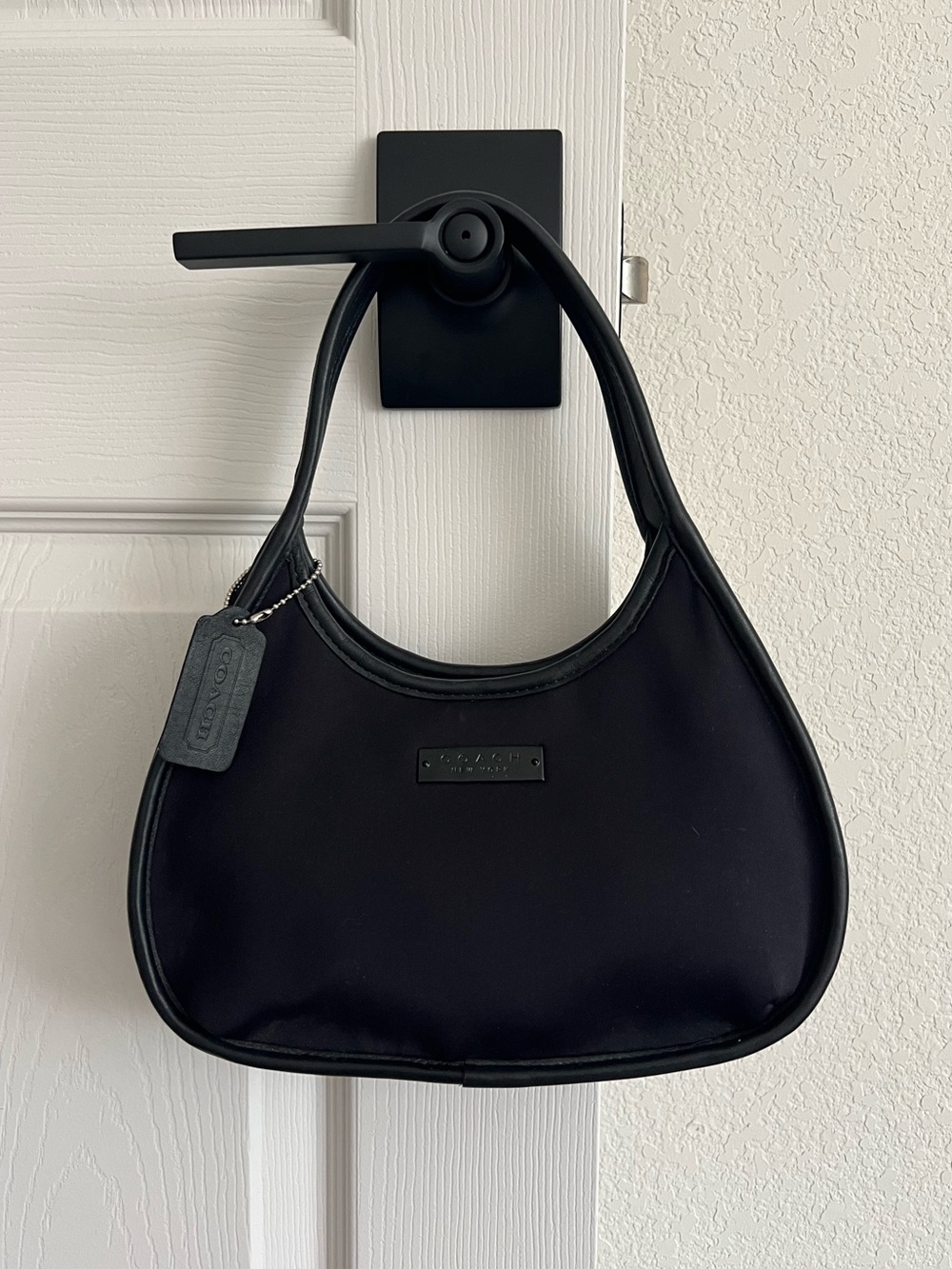 Coach Vintage #6202 Mini Ergo Black Neoprene Bag (1998)
